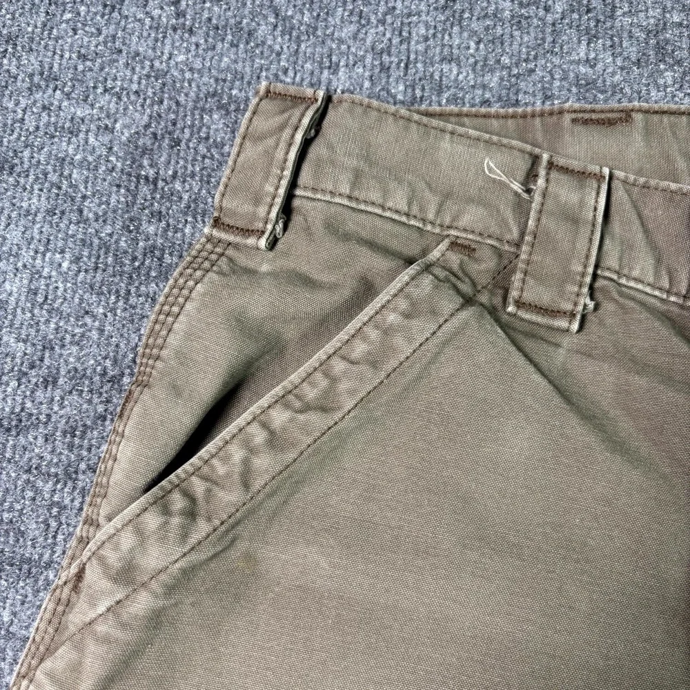 Carhartt Carpenter Shorts Men's 44 Brown Ripstop Workwear Utility Technician